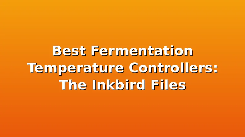 Best Fermentation Temperature Controllers: The Inkbird Files - MaltDock review with measurements and honest opinion