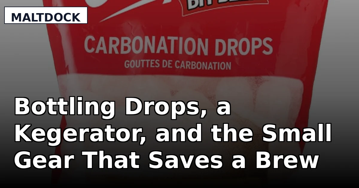 Bottling Drops, a Kegerator, and the Small Gear That Saves a Brew Day