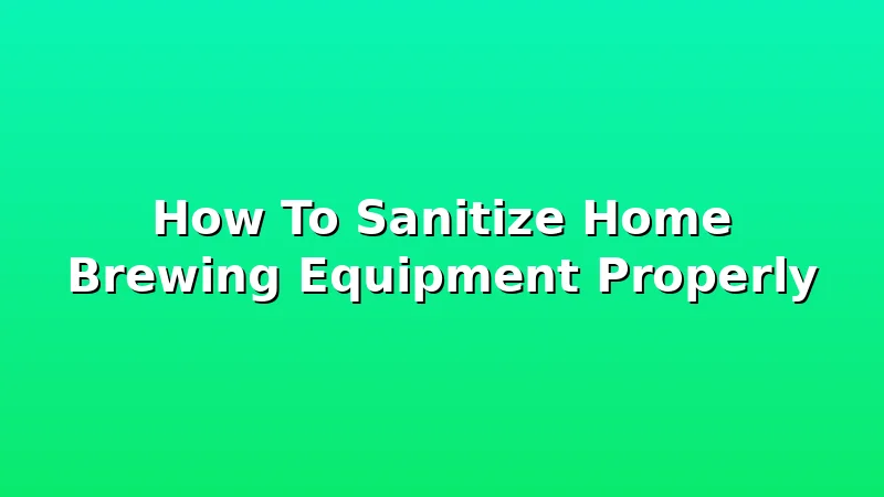 How To Sanitize Home Brewing Equipment Properly - MaltDock review with measurements and honest opinion