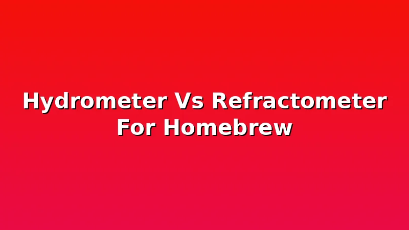 Hydrometer Vs Refractometer For Homebrew - MaltDock review with measurements and honest opinion
