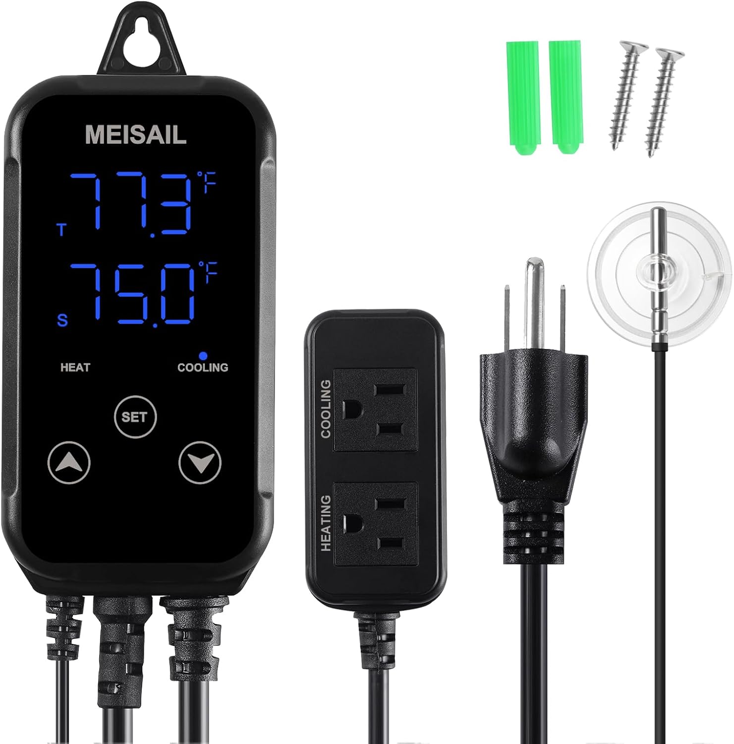 Digital Temperature Controller 2-Stage (B0D2MT4WR4)