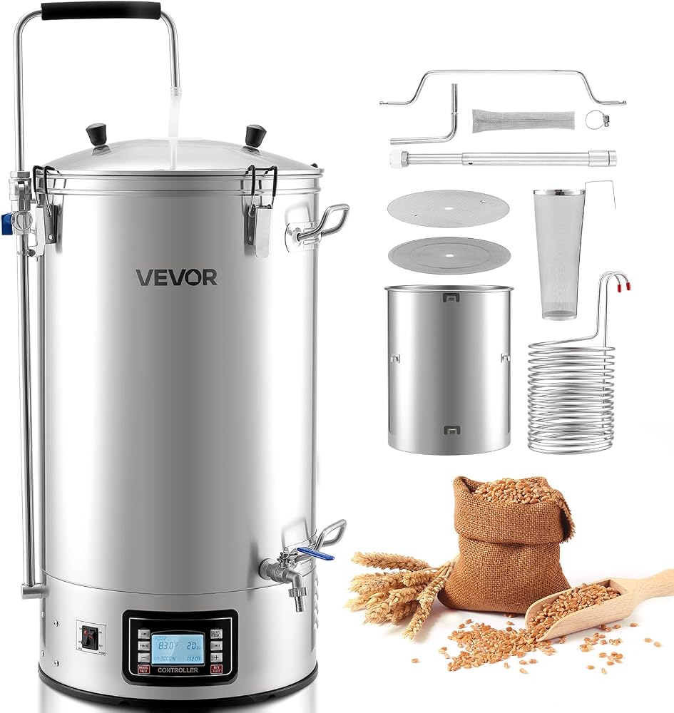 VEVOR Beer Brewing Equipment, 16 Gal/60L All-in-One